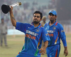 We were fortunate to score 270, says Dhoni