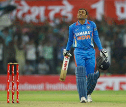 Happy to have broken my role model Sachin`s record: Sehwag