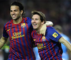 Merciless Messi hits three as Barca win 8-0
