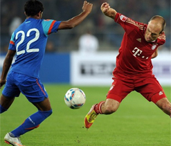 Robben hopes Bayern friendly will inspire young Indian footballers