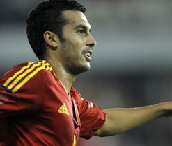 Pedro fires hat-trick in cruise for Spain