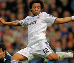 Marcelo out for three months with fractured foot