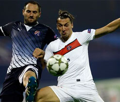 Dinamo Zagreb 0-2 Paris Saint-Germain: Ibrahimovic and Menez secure Croatian cruise