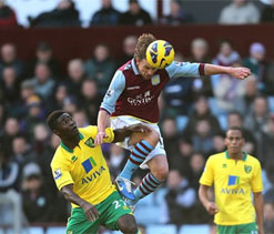 Aston Villa 1-1 Norwich City: Turner piles the pressure on struggling Lambert
