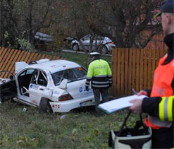 Race car kills four at Czech rally