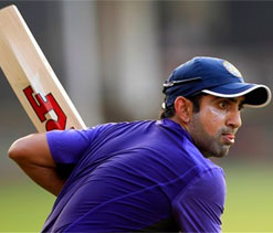 Gambhir not on field as play starts on day 5