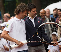 Kuerten beats Djokovic in Rio exhibition