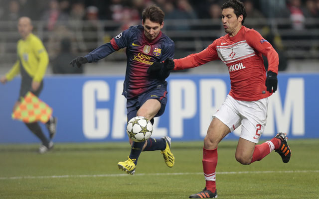 Lionel Messi strikes twice to book last-16 berth for Barcelona in Champions League