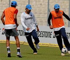 India start preparations for England series with light session