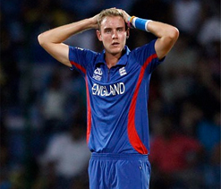 Stuart Broad out of T20’s against India