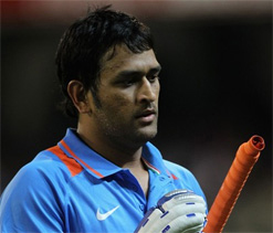 Under fire Dhoni evades questions on captaincy