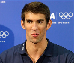 Phelps outshines LeBron James to win ``AP male athlete of year`` award