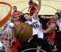 Spurs beat Rockets in NBA game
