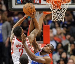 Thunder beat Rockets 124-94 for largest road win