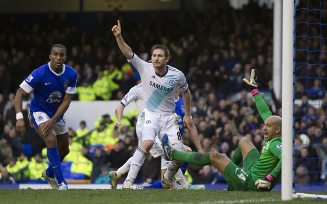 Lampard double seals 2-1 win for Chelsea over Everton