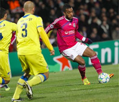 Lyon beats APOEL Nicosia 1-0 in Champions League