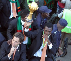 African champions Zambia shoot up rankings