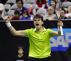 Raonic serves up feast of power to retain San Jose crown