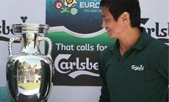 UEFA EURO 2012 Trophy unveiled in India