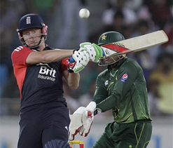 England win after Afridi scare