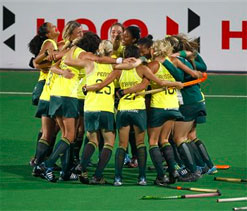 S African women hockey team feted