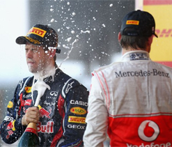 Vettel out for F1 hat-trick