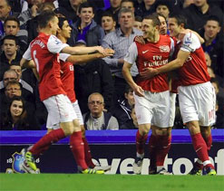 Arsenal beats Everton 1-0 to move up to 3rd in EPL