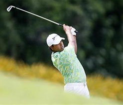 Lahiri leads by one after tough opening day