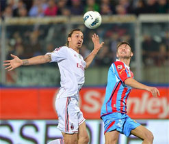 Robinho controversy as Milan held at Catania