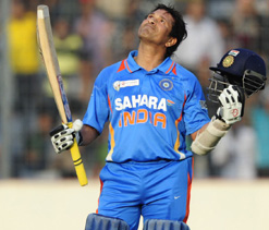 Tendulkar to be showered with 100 gold coins for 100 tons