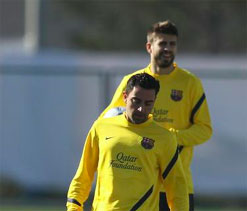 Xavi, Pique to miss Barca`s Liga game at Rayo