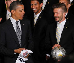 Obama pokes fun at Beckham over his underwear line