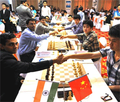 Abhijeet Gupta wins to secure a 2-2 draw for India