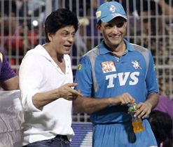 Ganguly, SRK exchange pleasantries after `Battle Royale`