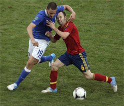 Italy blocked Spain`s request for watered pitch