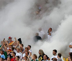 UEFA fines Germany for fans` misbehavior during Portugal clash   	