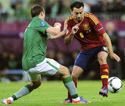 Euro Cup 2012: Xavi breaks European Championship passing record