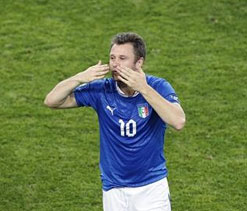 Italy don`t fear anybody: Cassano