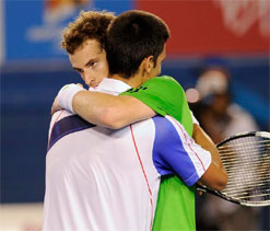 Djokovic advises Murray to be more aggressive to win elusive Slams   	 