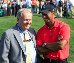 Woods quiets doubters with a flick of his wrists