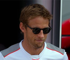 Jenson Button clocks fastest time in rain-hit German GP practice