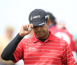 Hole-in-one icing on the cake for debutant Lahiri, Jeev slips