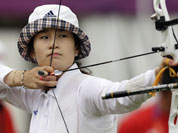 South Korea`s Ki Bo-bae aims for the target during an individual ranking round at the 2012 Summer Olympics, in London. 