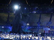Performers dance during the Opening Ceremony at the 2012 Summer Olympics in London.