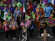 Mexico team parade during the Opening Ceremony at the 2012 Summer Olympics in London.