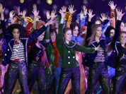 Actors perform during the Opening Ceremony at the 2012 Summer Olympics in London. 