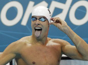 Belgium`s Pieter Timmers reacts after a men`s 100-meter freestyle swimming heat at the Aquatics Centre in the Olympic Park during the 2012 Summer Olympics in London.