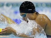 Japan`s Satomi Suzuki swims during her women`s 200-meter breaststroke semifinal at the Aquatics Centre in the Olympic Park during the 2012 Summer Olympics in London.