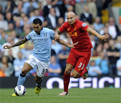 EPL 2012: Liverpool draw 2-2 with Manchester City