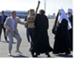 Topless Ukrainian feminists protest against IOC’s support for ‘bloody’ Islamist regimes